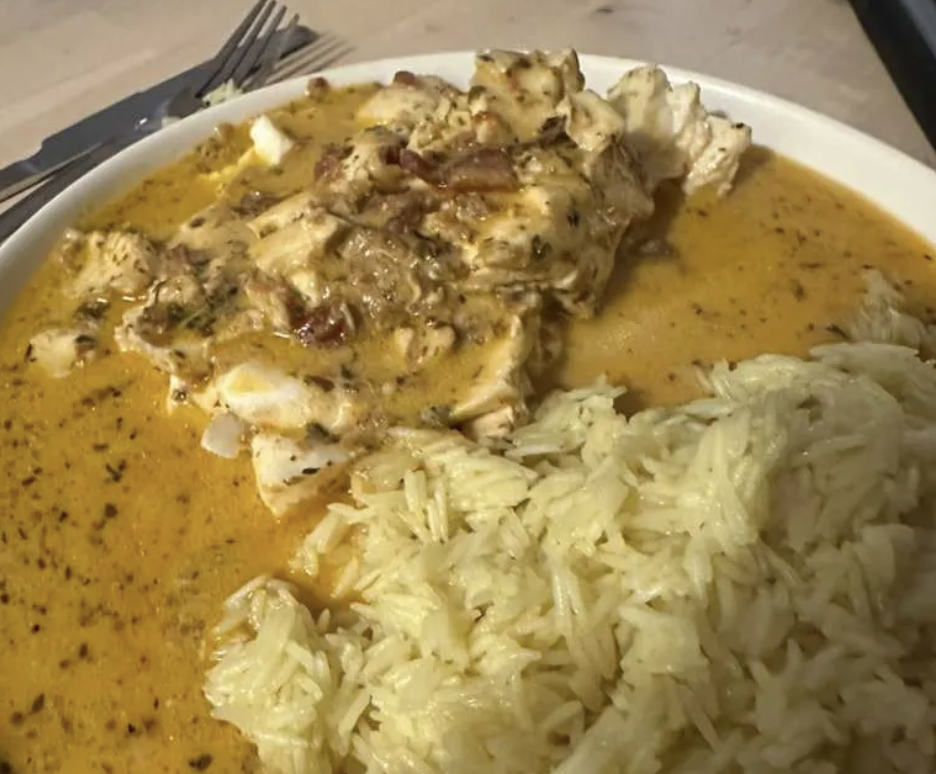 Halibut with Coconut Sauce