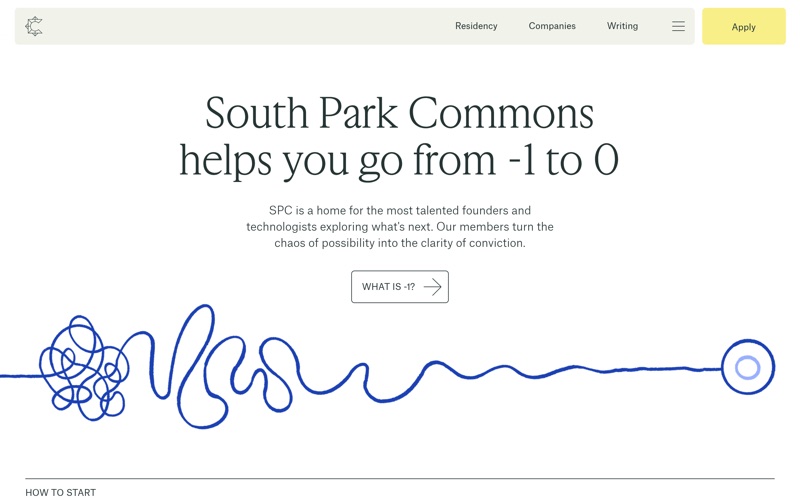 South Park Commons website preview